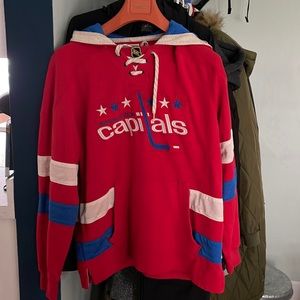 Washington Capitals Vintage Style Hoodie